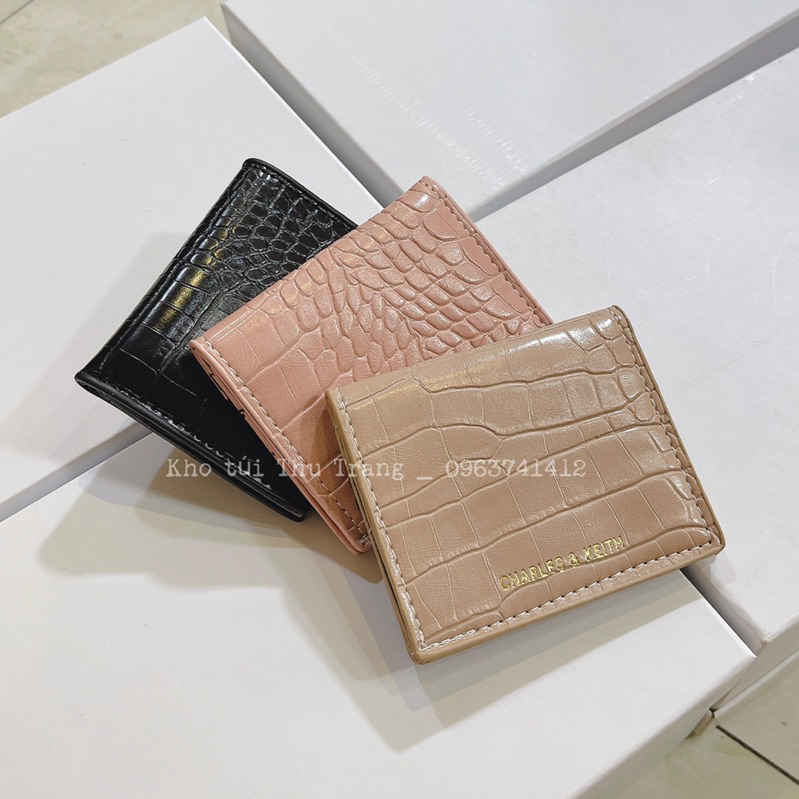 Ví cnk gập mix khoá sau nhiều ngăn