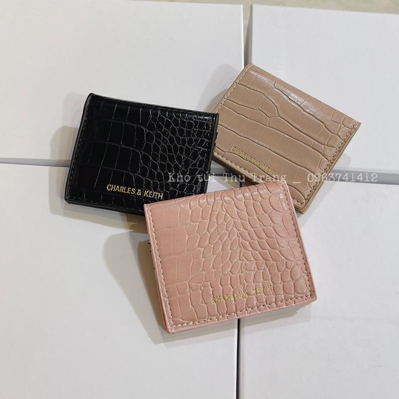 Ví cnk gập mix khoá sau nhiều ngăn