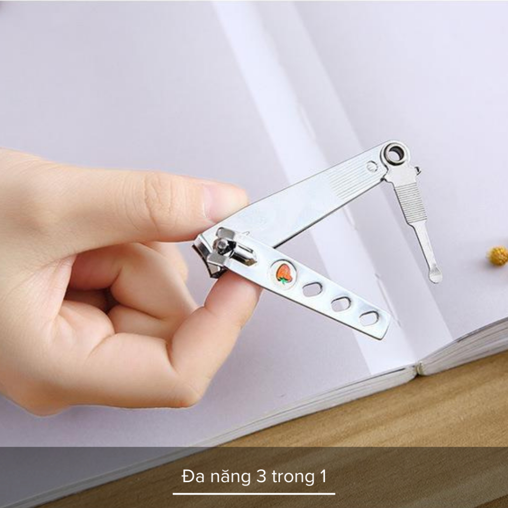 Bấm Móng Tay Bằng Thép Không Gỉ Đa Năng, Siêu Sắc Bén