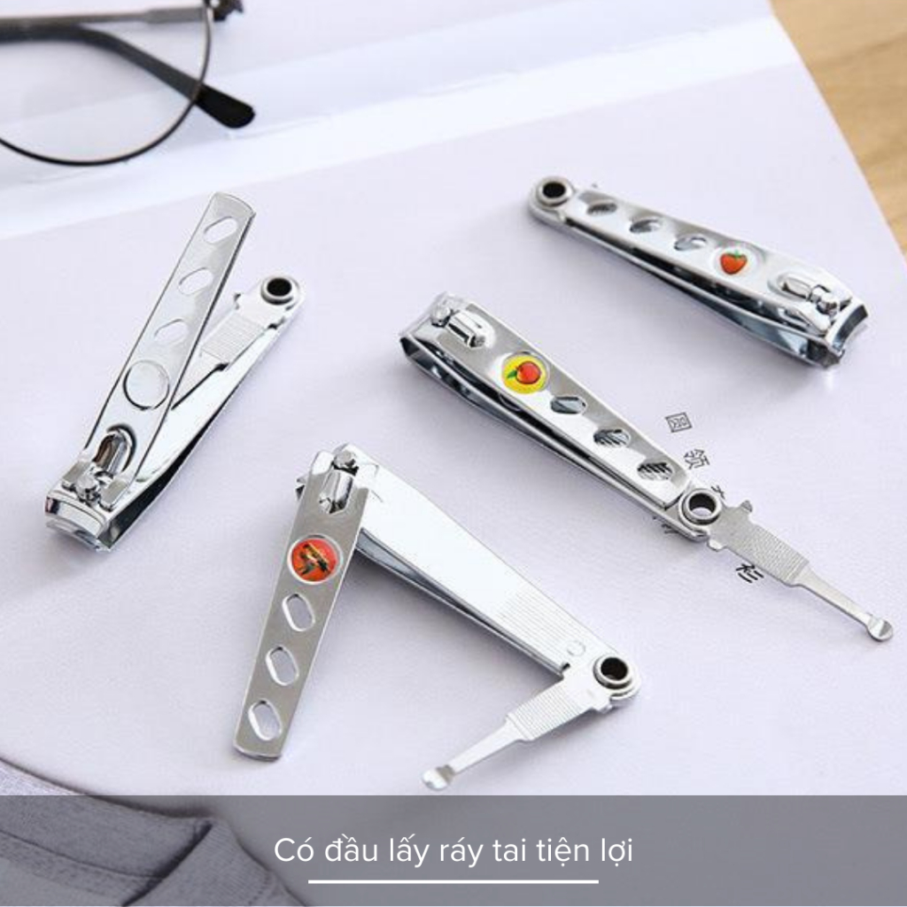 Bấm Móng Tay Bằng Thép Không Gỉ Đa Năng, Siêu Sắc Bén