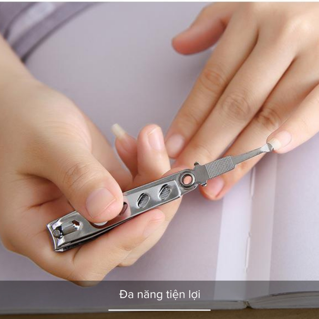 Bấm Móng Tay Bằng Thép Không Gỉ Đa Năng, Siêu Sắc Bén