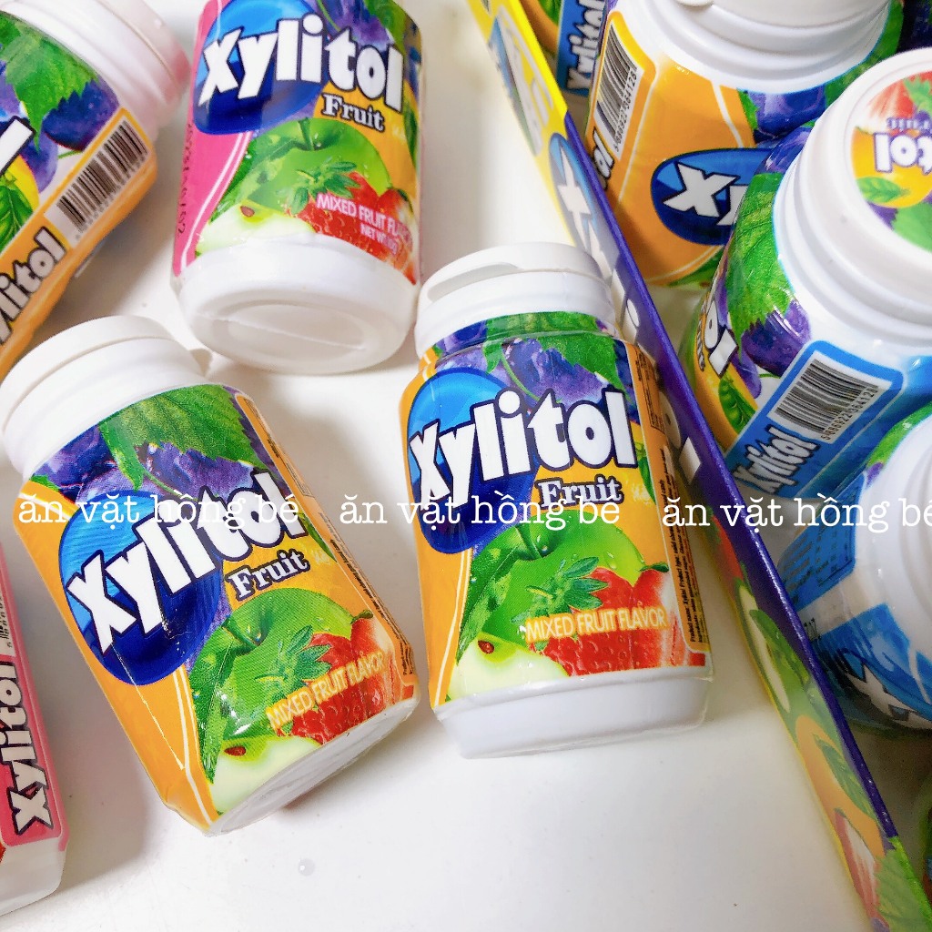 Lọ kẹo cao su Xylito mix hương trái cây
