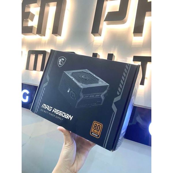 Nguồn máy tính chuẩn 80Plus MSI MAG 550W A550BN 80 Plus Bronze Chính hãng