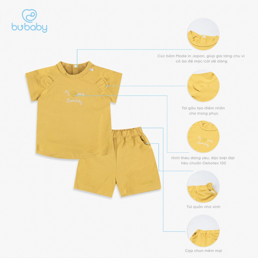 BOC012.01 Bộ cài sau cộc tay - Buganik Baby Pooh