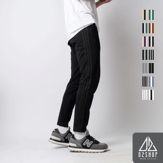  Quần jogger thể thao nam D2SHOP viền sọc chất liệu thun Umi co giãn JG-300PS 