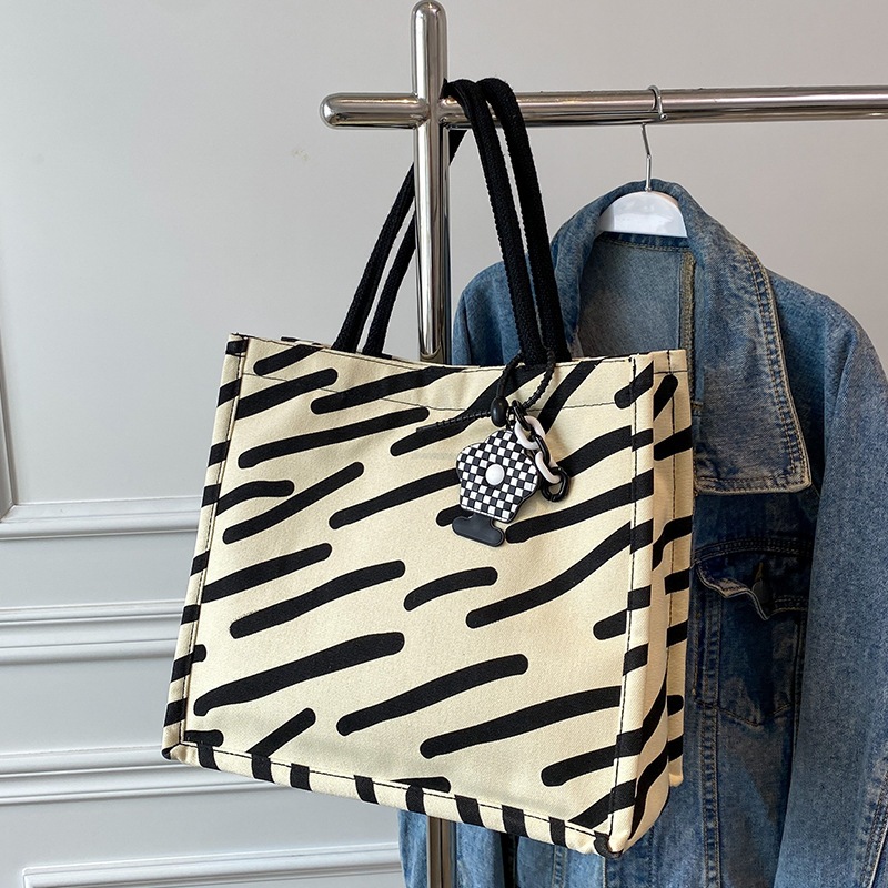Túi tote cỡ lớn, túi vải canvas có quai đeo, dạo phố, du lịch, đa năng tiện dụng