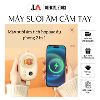 Máy Sưởi Mini J.A OFFICIAL Cầm Tay Hoạt Hình Dễ Thương Giúp Làm Ấm Tay Kiêm Sạc Dự Phòng Pin 5000mAh