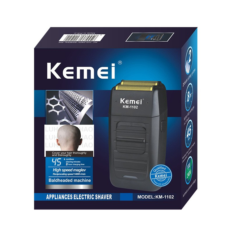 Máy cạo râu Kemei 1102 đẳng cấp phái mạnh bảo hàng chính hãng 1 năm