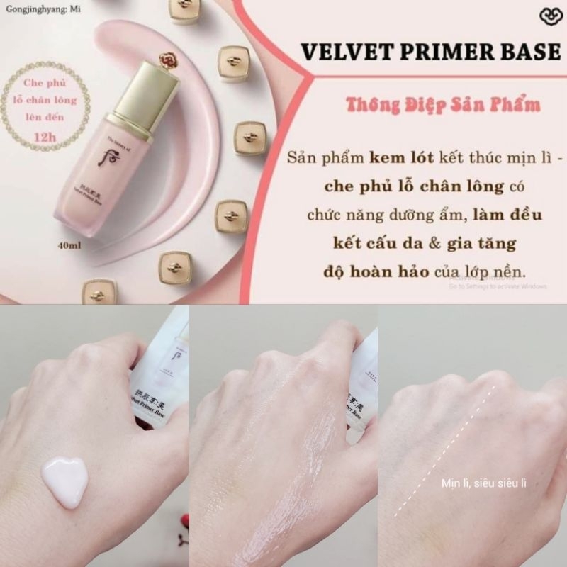 Kem lót & Kem nền Whoo Mini Radiant/Velvet