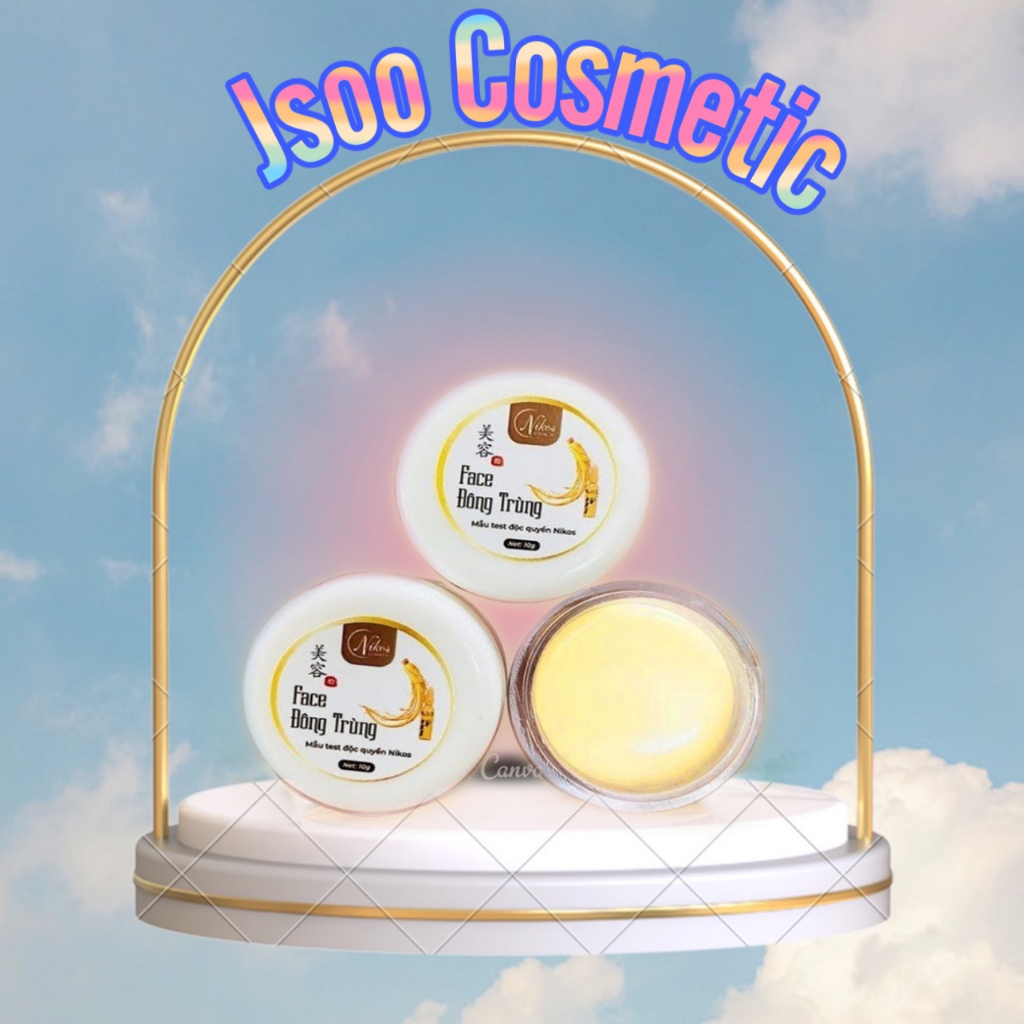 [Chính Hãng] Kem Face Đông Trùng Nikos Beauty 10g - Boss Thanh Nhi Nicos size lớn - JSOO