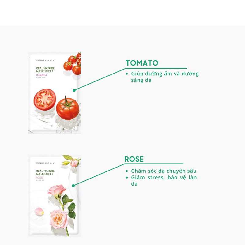 COMBO 5 Mặt Nạ Nature Republic Mẫu Mới