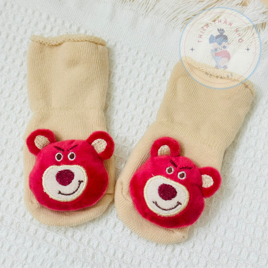 Vớ Dài Chống Trượt In Họa Tiết Hoạt Hình 3D Dễ Thương Cho Bé