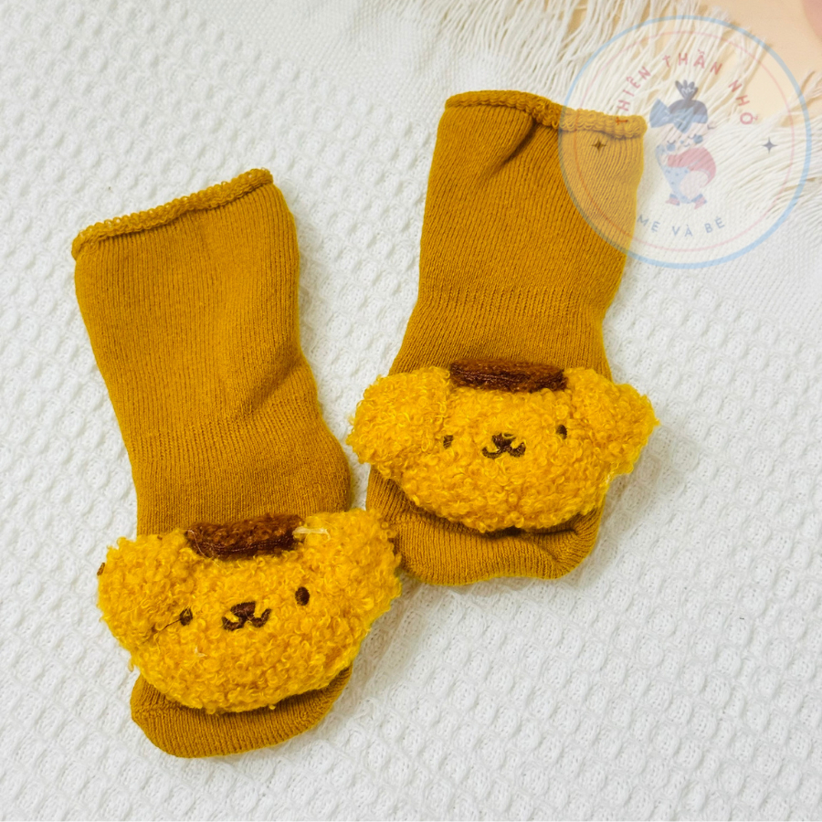 Vớ Dài Chống Trượt In Họa Tiết Hoạt Hình 3D Dễ Thương Cho Bé