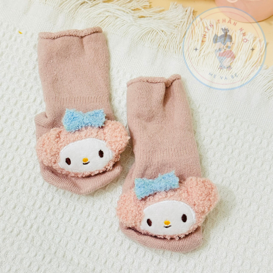 Vớ Dài Chống Trượt In Họa Tiết Hoạt Hình 3D Dễ Thương Cho Bé