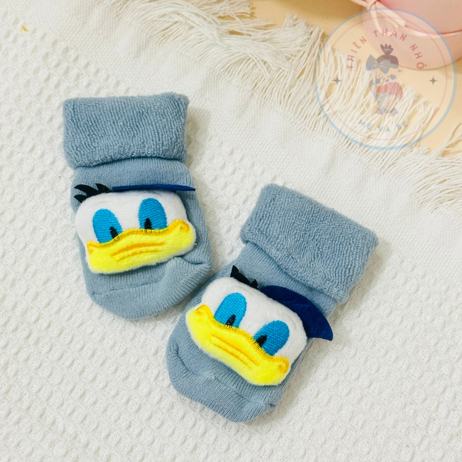 Vớ Dài Chống Trượt In Họa Tiết Hoạt Hình 3D Dễ Thương Cho Bé