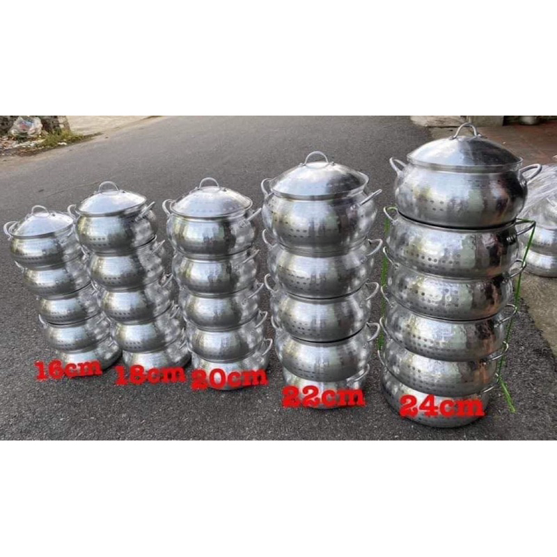Niêu Nhôm Gò Cao cấp.ĐỦ sz đk từ 16-24cm
