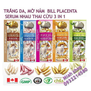 Viên bôi dưỡng da Nhau Thai Cừu Bill Canada