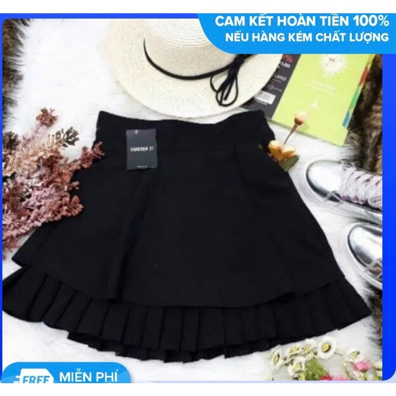 Chân váy xòe 2 tầng dáng bồng bềnh xinh xắn fullsize S,M,L