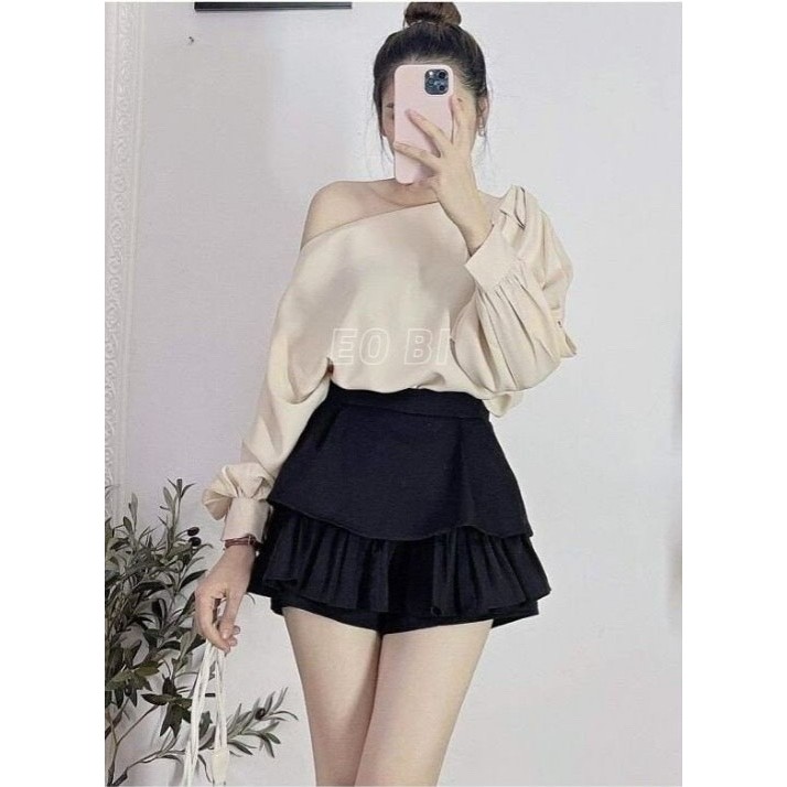 Chân váy xòe 2 tầng dáng bồng bềnh xinh xắn fullsize S,M,L