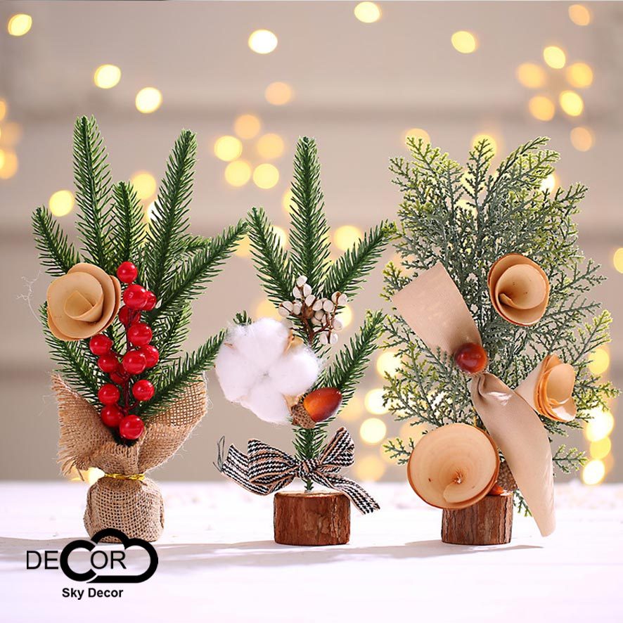 Cây Thông Trang Trí, Cây Thông Decor Giáng Sinh, Phụ Kiện Trang Trí Chụp Không Thể Thiếu Dịp Noel.. - Sky Decor