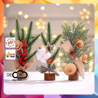 Cây thông trang trí, cây thông decor giáng sinh, phụ kiện trang trí chụp không thể thiếu dịp noel.. - sky decor