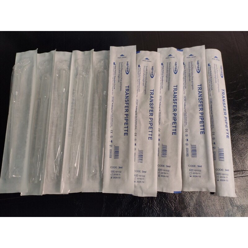 Pipet tiệt trùng từng cái Transfer 3ml dùng cho PRP lẻ 1 chiếc