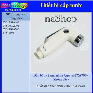 NaShop - Đầu búp vệ sinh nhựa Aspavn, dây cấp nước Aspavn, dây cấp búp sen, thiết bị nước