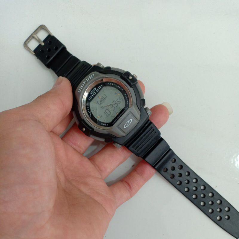 Đồng hồ si nam 2 máy điện tử và kim hiệu ESSNOW - SPORT độ mới 90%