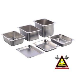 Khay inox GN 1/2 kích thước D 325 x R 265mm - khay buffet cho nồi buffet vuông