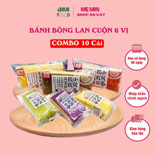 SG sẵn 10 bánh bông lan cuộn trà xanh đài loan