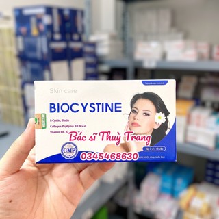 [CHÍNH HÃNG] Viên uống đẹp da tóc giảm nám, tàn nhang BIOCYSTINE - Hộp 30 viên