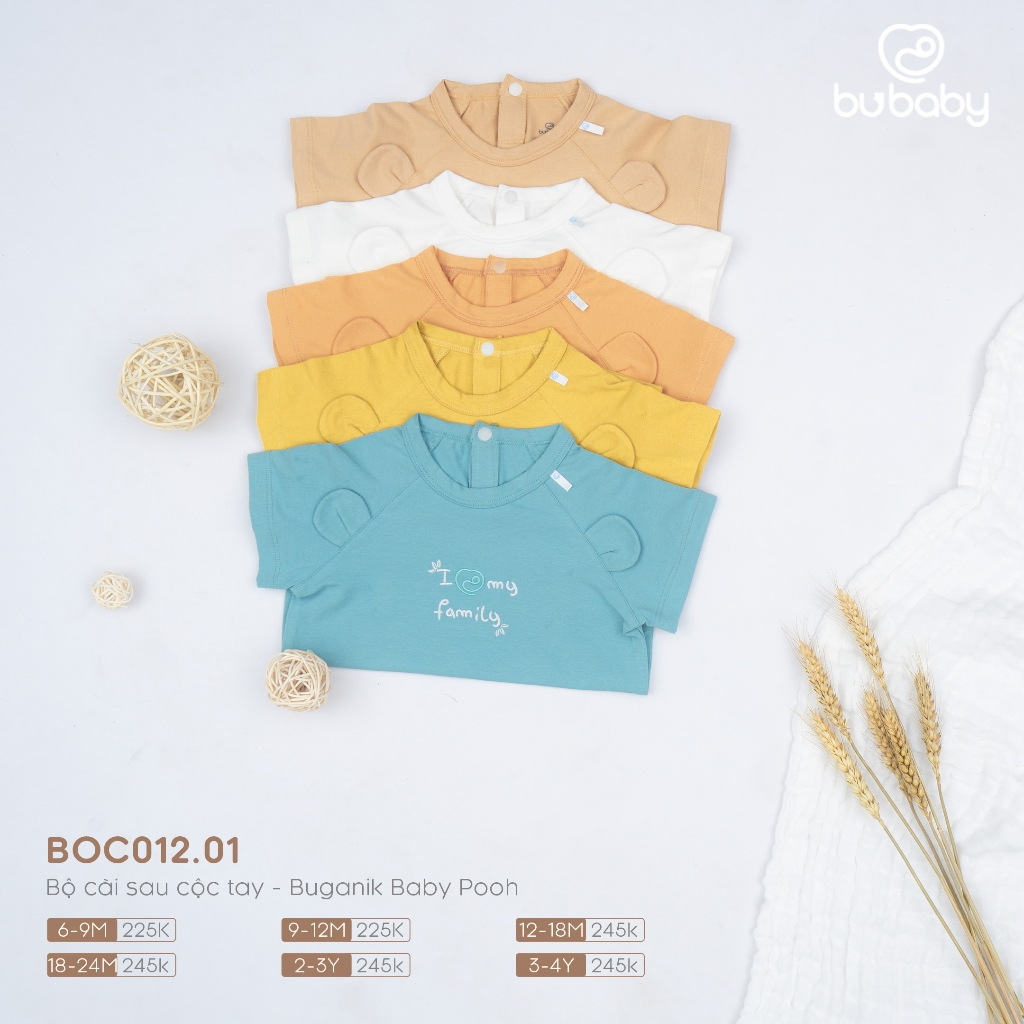 BOC012.01 Bộ cài sau cộc tay - Buganik Baby Pooh
