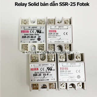 Relay bán dẫn Fotek Solid Relay SSR-25DA-H SSR-25VA  SSR-25AA