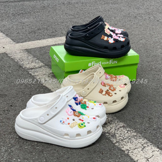  Dép sục Cross Mega Crush Classic Clog đế cao 7cm tôn dáng sục siêu bền thoáng khí đi mưa thoải mái TẶNG 10 sticker 3D 