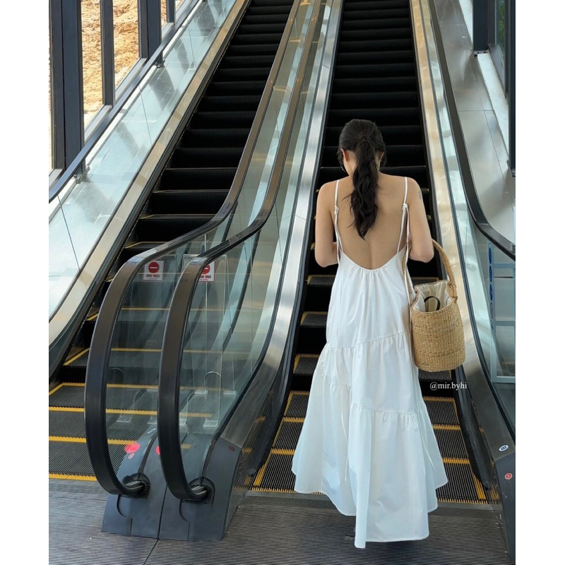 Đầm hai dây hở lưng | DALA Dress | mir.byhi