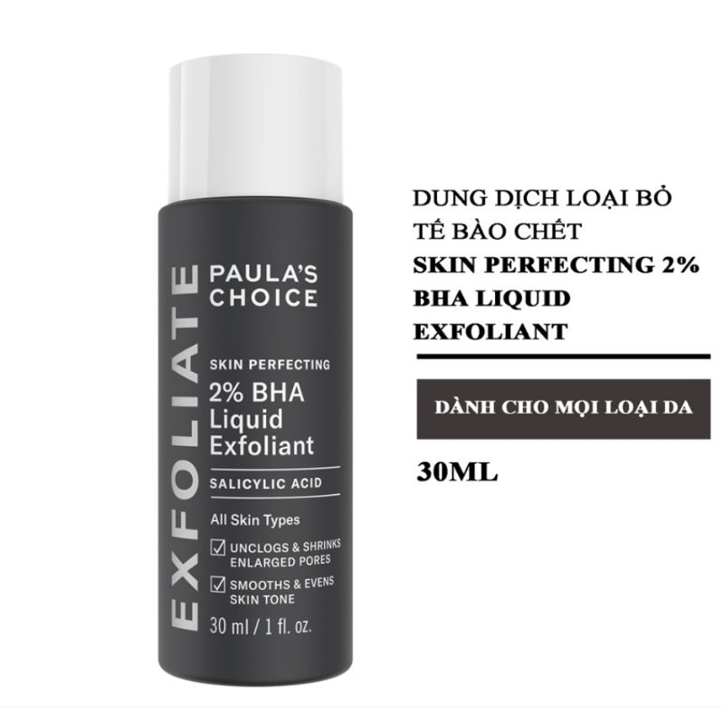 Dung Dịch Tẩy Da Chết Paula’s Choice 2% BHA 30ml Sản Phẩm Chính Hãng