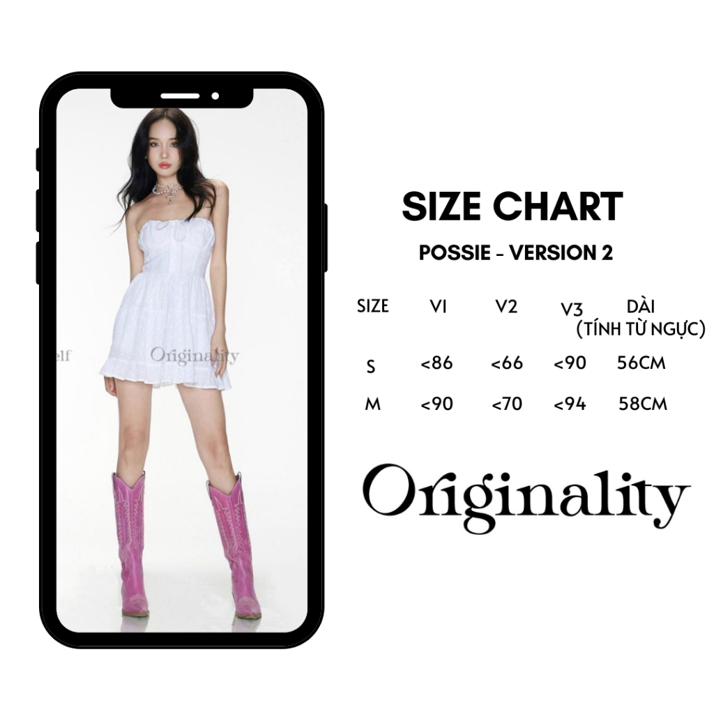 ORIGINALITY - ĐẦM CÚP NGỰC - POSSIE DRESS - VERSION 2
