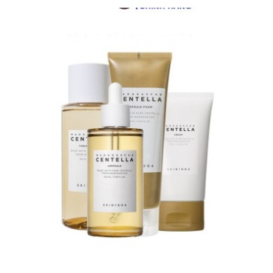 Combo Kem chống nắng + Serum Skin1004 Madagascar Centella Air-fit Suncream Plus SPF50+ PA++++ )