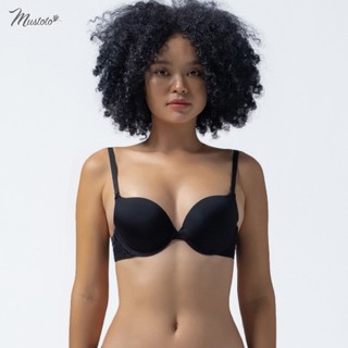 Áo Lót Nữ Mustoto Mút Nâng Vừa 2cm Có Gọng Nâng Ngực Trơn Phối Ren Flex Magnolia (MA0602)