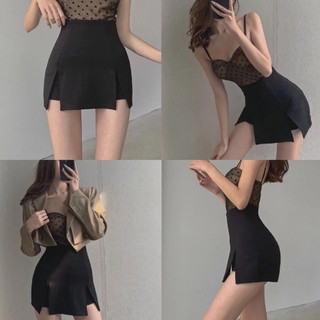 (TÁO ĐỎ BIGSIZE 55-90KG) Quần váy, chân váy form chữ a xẻ đùi 2 bên chất tuyết mưa form chuẩn (ẢNH THẬT SHOP CHỤP) 💕💕💕