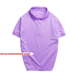 Áo thun polo màu Tím Môn La' House Uniform