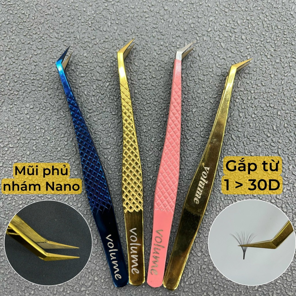 nhíp nối mi hoa hồng đen phủ nhám nano-PAKISTAN_DỤNG CỤ NỐI MI_QUYÊN QUYÊN