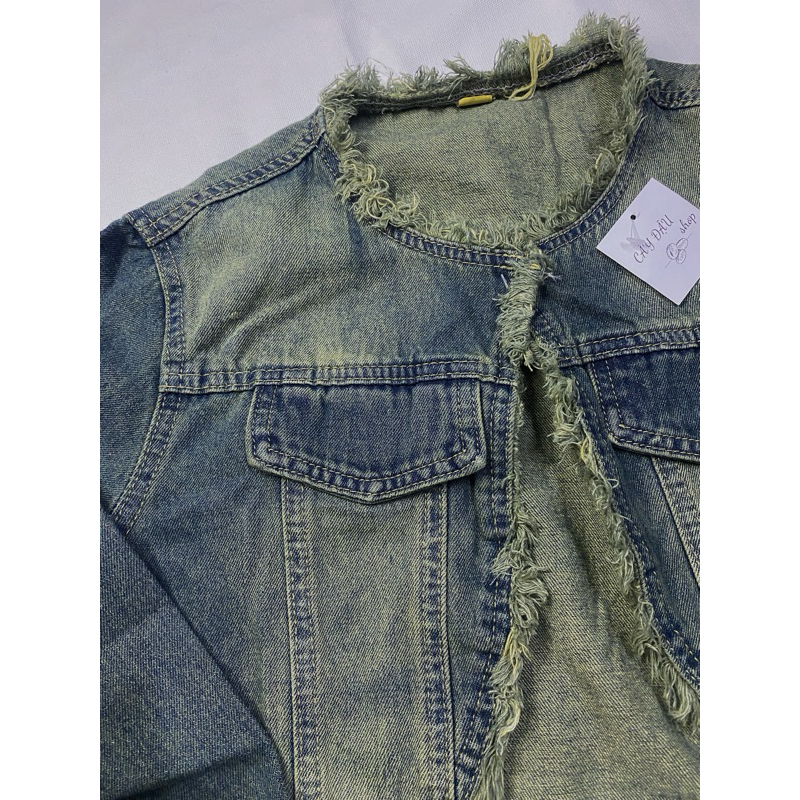 Áo khoác Jeans retro