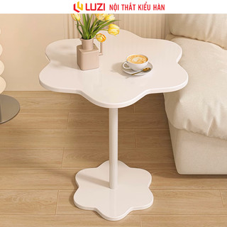 Bàn trà decor cánh hoa phong cách Hàn mặt gỗ mdf phủ melamin chống xước Luzi - Zm11