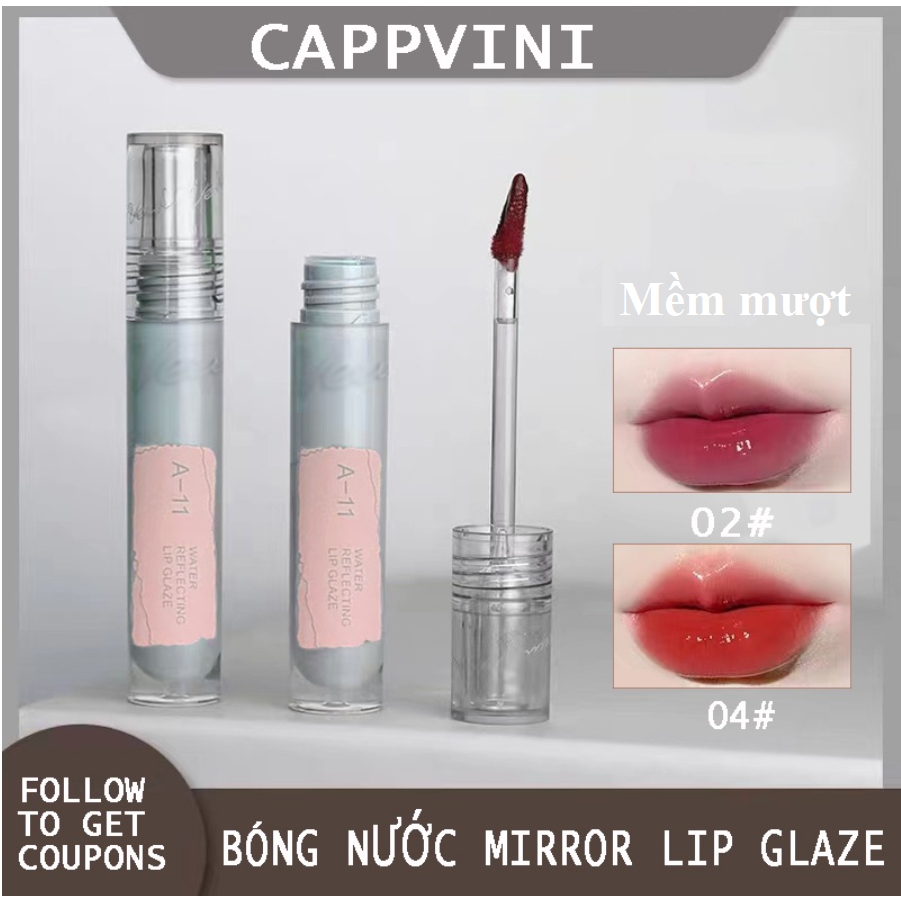 Son Bóng Cappuvini Màu sắc tươi sáng tự nhiên
