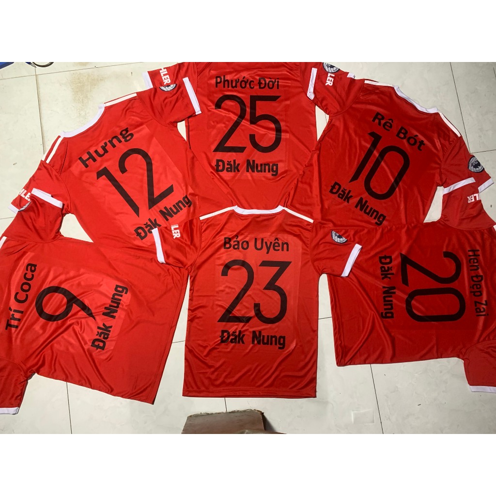 In Tên + Số Quần Áo Đá Banh