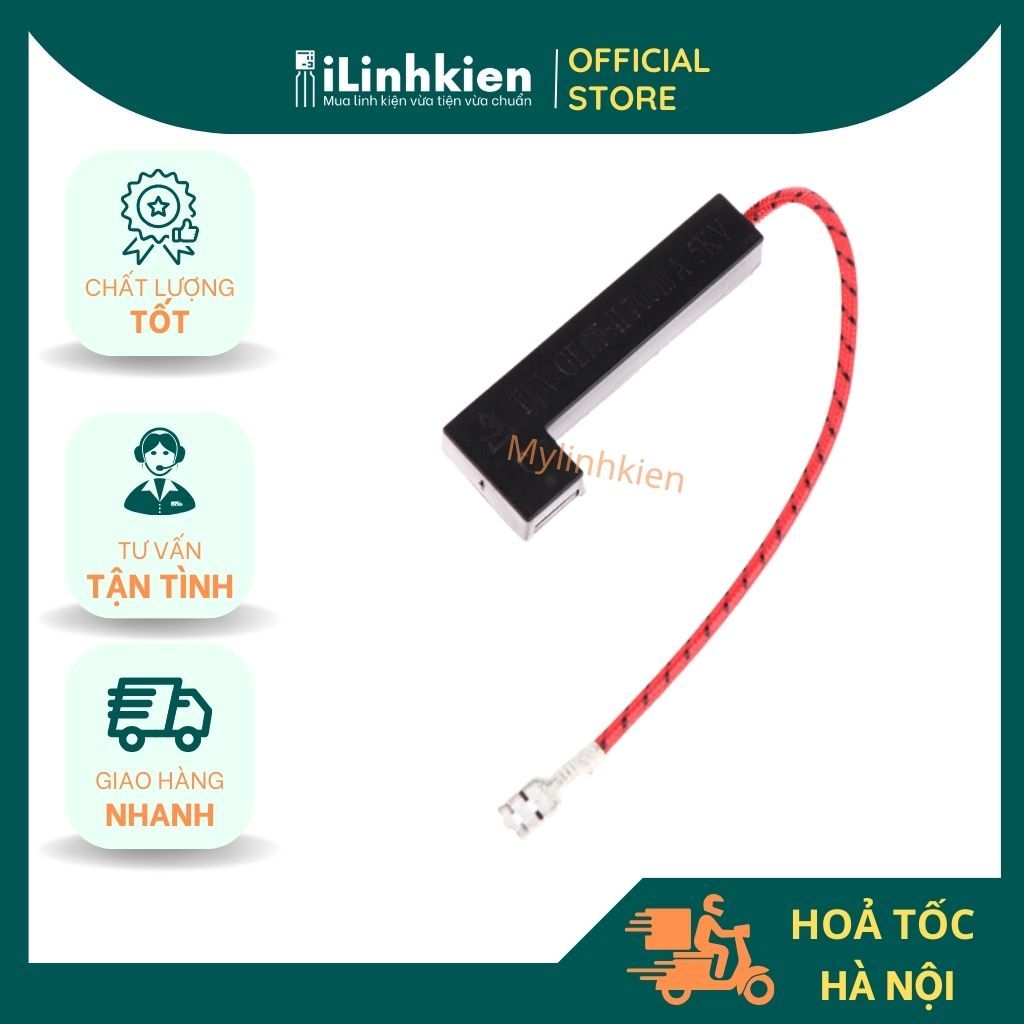 Cầu chì điện áp cao lò cho vi sóng 700mA 5kV chất lượng cao.