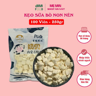 [TPHCM) 100 viên kẹo sữa bò kẹo sữa non nén 250gr