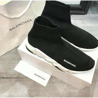 Giày balen speed đen cổ chun nam nữ, giày balen thể thao cao cổ full cao cấp size 36_43 - ảnh thật