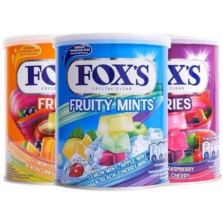 Kẹo lon foxs crystal clear candy- net 180g